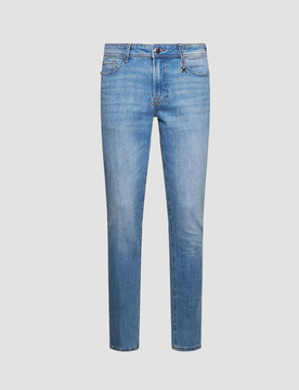 Jeans slim fit uomo denim light