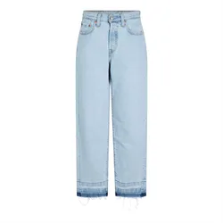 Levi'S Womens Cropped Jeans In Flat Earth - Blue - Size 29w/26l