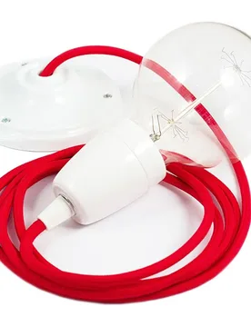 Cables Suspension Luminaire Rm09 50 Cm Red / White One Size - Creative - FashionsVida