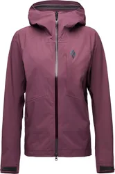 Veste d'alpinisme imper-respirante - W Highline Stretch Shell Fig - Taille XS - Bordeaux