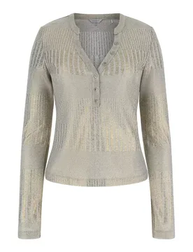 LS MARILENA HENLEY TOP female - L - FashionsVida