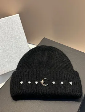 Luxury Metal Logo Winter Beanies for Women Men Real Rabbit Fur Knitted Hat Lady Warm Walking Bonnet Wool Skullies Skiing Caps - Aliexpress - FashionsVida