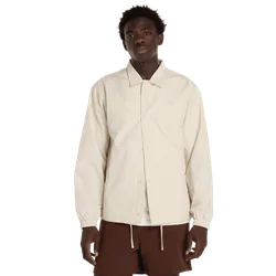 Lightweight Coaches Jacket Men Jackets - Beige - Size L - Poly Jersey - Beige - Size: Large
