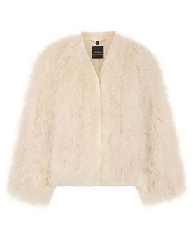CAIN Jacke in Felloptik creme 34 damen