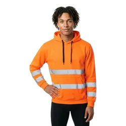 Sweat-shirt à Zip Leonis Orange Fluo L