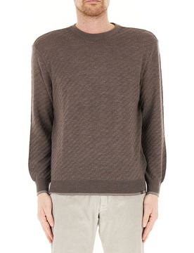 Maglione lana vergine MARRONE M