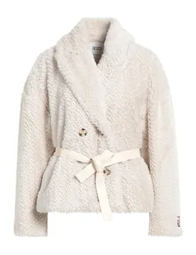 Borreguito y pelo ecológico Mujer Hueso 34,38 Mujer - Silvian Heach - FashionsVida