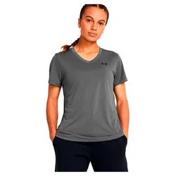 T-shirt à Manches Courtes Tech V Solid Castlerock / Black XL