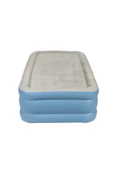 Single Raised Air Bed with Built-In Electric Pump