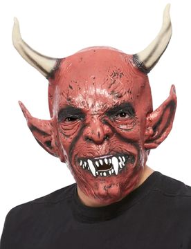 Teuflische Dämonen-Maske rot