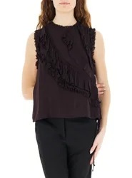 Blusa con volants TESTA DI MORO 38