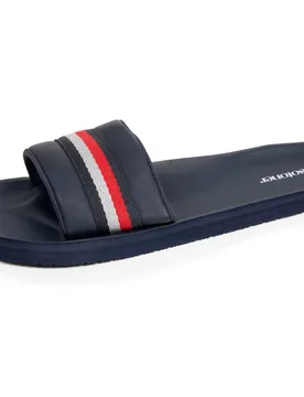 Mules claquettes moulées Bleu/Rouge bleu/rouge 43 - Isotoner - FashionsVida