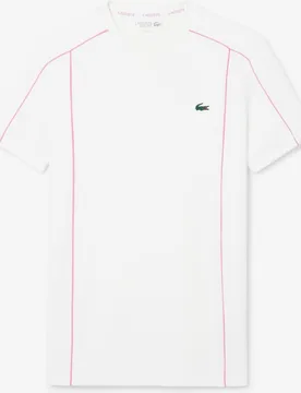Camiseta de hombre deportiva con ribete en contraste Ultra-Dry en de manga corta - Lacoste - FashionsVida
