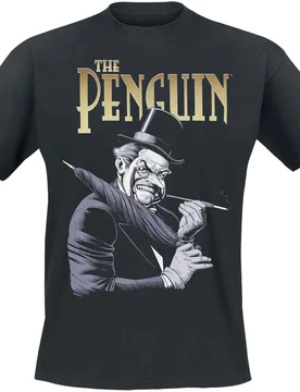 DC Comics T-Shirt - The Penguin - S bis L - für Männer - Größe M - schwarz - Lizenzierter Fanartikel - Männer - male - Batman - FashionsVida