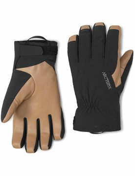 Wind- und wasserdichte Handschuhe aus GORE-TEX Venta GTX Glove Black/Canvas für Herren aus Leder Größe XL schwarz