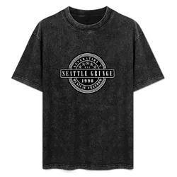 Seattle Grunge T-Shirt Plus Size Street Style Tee
