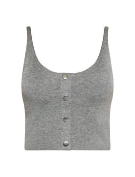 NAEMI Top de punto gris moteado