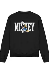 Mickey Mouse Football Kick Sweatshirt, Black - Black - Size: M