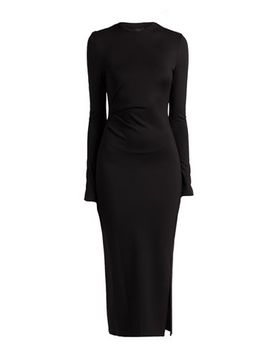 Vestido midi Mujer Negro M Mujer