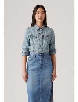 Para mujer. 29945-0100 Chaqueta Trucker Original (L), Casual, Algodón, Denim