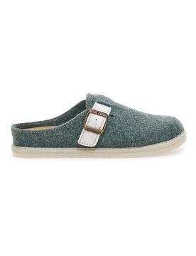 Pantofole verdi con fibbia regolabile e suola comfort 42 CS 38