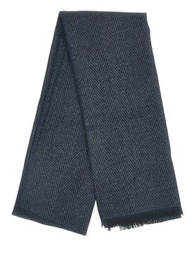 Sciarpa blu fantasia spigata calda 46,003,02