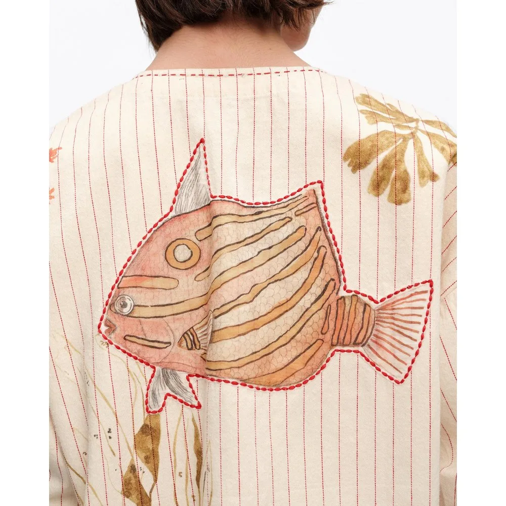 Chaqueta de mujer 100% algodón de rayas - Bimba y Lola - FashionsVida