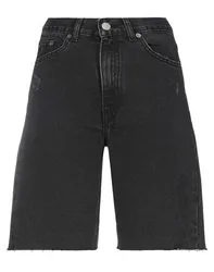 Jeansshorts Damen Schwarz 24,25,26,27 Damen
