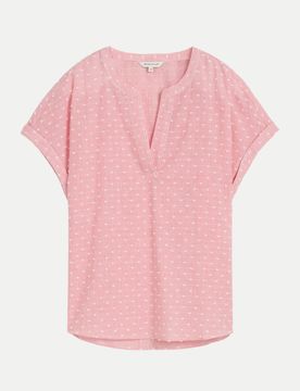 Loose-Fit Bluse Rosa 42