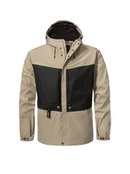 Chaqueta de senderismo para hombre Style Maghera 2L con capucha beige 52