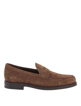 Mocassini in suede con mascherina