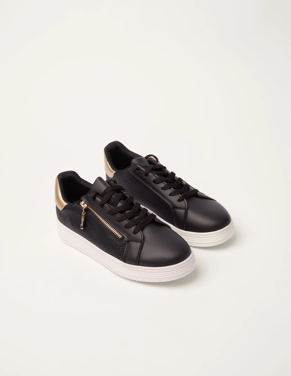 Platform Trainers - UK 8 (EU 41) / BLACK - female - Blue Vanilla - FashionsVida