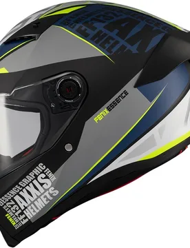 Casco Moto Integrale ff132 Fenix Essence C2 Grigio Blu taglia XS - Axxis - FashionsVida