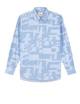 Camicia Manica Lunga Uomo Allover Shirt Allover Print