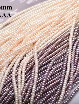 Mm 4A Natural Freshwater White Purple Pearl Rare Unblemished Gleaming Bead Jewelry Make DIY Necklace Bracelet Accessories - Aliexpress - FashionsVida