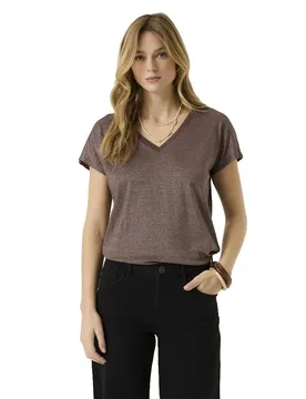 T-shirt à Manches Courtes Z0016 Hazel Bloom S - Garcia - FashionsVida