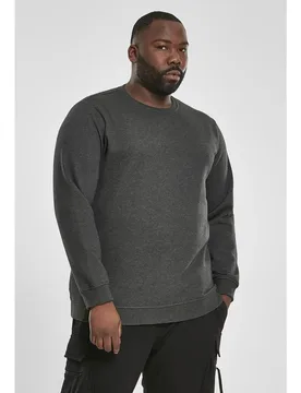 Maglietta A Maniche Lunghe Basic Terry Crew Big Dark Brown 3XL - Urban classics - FashionsVida