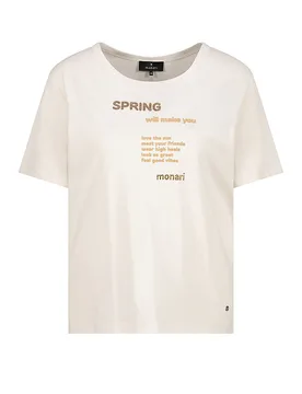 Monari T-shirt beige 38 - monari - FashionsVida