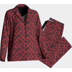 Pijama de mujer con botones estampado en