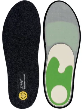 Thermoformbare Einlegsohlen Custom Comfort Merinos aus Wolle Größe 46-48 schwarz - Sidas - FashionsVida