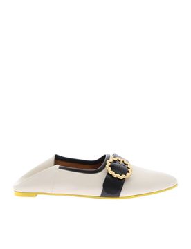 Ballerine in pelle con fibbia