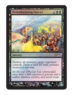 Overwhelming Forces (Judge Foil) Promotional Cards - Magic: The Gathering - FashionsVida
