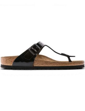 Para mujer. 43661 Sandalias Gizeh Birko-Flor Patent (Ajuste Regular) (36), Plano, Ninguno, Casual
