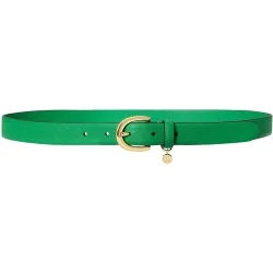 Cinturón de mujer de piel con charm