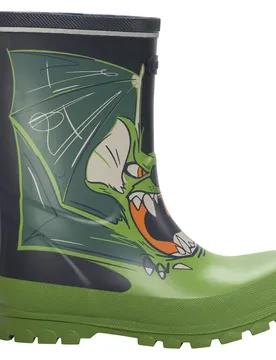 Footwear Jolly Print Kinder Gummistiefel, grün, Größe 26 26