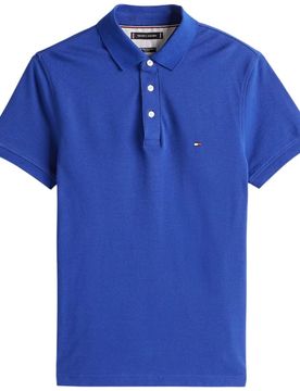 Maglietta polo blu royal TH 1985 MW0MW17771D03
