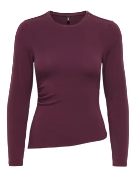 ONLGLAMOUR L/S RUCHING TOP JRS female - XL - FashionsVida
