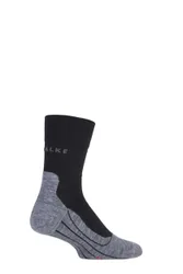 Pair Black / Grey RU4 Cool Volume Ergonomic Cushioned Crew Running Socks Men's 11-12.5 Mens - - Black - Size: 11-12.5 Mens