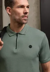 Street One Poloshirt mit Struktur male Grün