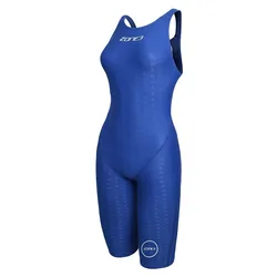 Performance Speed Open Back Competition Swimsuit Blue 38 Women